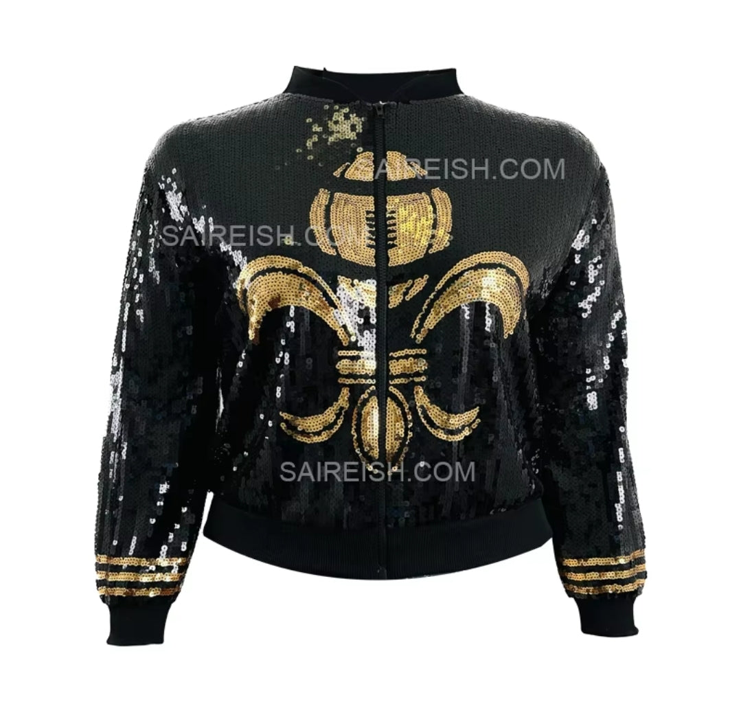 Black and gold Saint Squad LA jackets