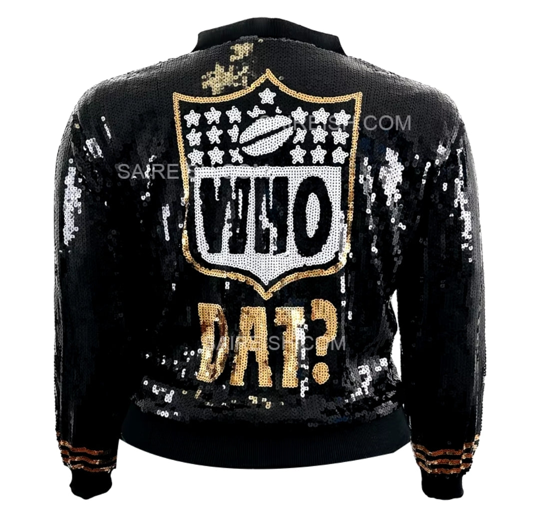 Black and gold Saint Squad LA jackets